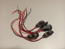 5 unids/lote 15CM PP3 MN1604 batería de 9V Clips conector hebilla que tipo de conexión de Cable 9V batería sostenedor de la Clip Snap conectores de Cable