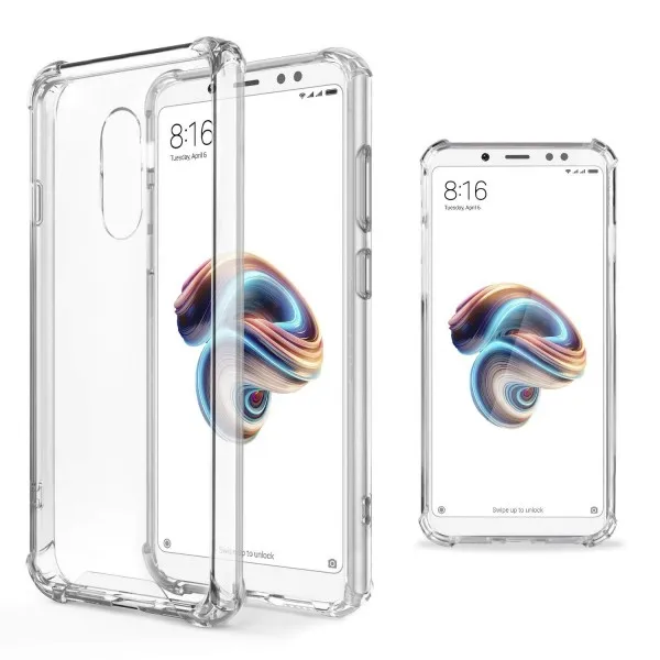 Гелевый Чехол-подставка для Xiaomi Redmi 5 Plus | усиленные углы с прозрачными антишоковыми краями