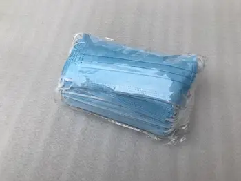 

Three-layer protective mask