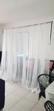 Tulle Curtains Window Treatments Living-Room Kitchen White Modern Solid Europe for Voile