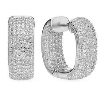 

Silver earrings with cubic zirconia sunlight sample 925