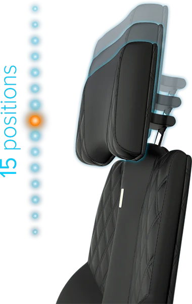 Office chair KULIK SYSTEM BUSINESS Black Computer chair Relief and comfort for the back 5 zones control spine
