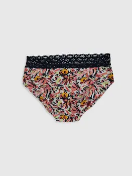 

Lace Detail Pattern Hipster Panties