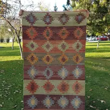 Традиционный Ковер из старой шерсти Kelim 2'11'' X 9'6''