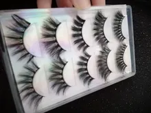 Pestañas postizas 3D de visón de imitación, novedad, 15-25mm, pares 2021, pestañas largas hechas a mano, gruesas, maquillaje, herramientas de extensión de belleza, 5/10