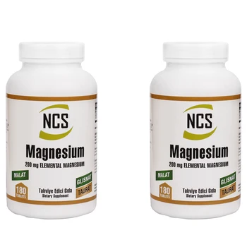 

Ncs Magnesium Malate Taurat Glisinat 180 Tablet X 2 Box Total 360 Tablet