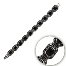 Серебряный 925 пробы Браслет из марказита