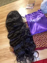 Allove de la onda del cuerpo de la peluca con malla Frontal transparente 13x4 peluca Frontal de encaje pelucas de cabello humano para las mujeres negras 28 30 pulgadas peluca con malla Frontal