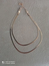 Collar de cadena de serpiente fina para mujer, gargantilla de oro, accesorios de fiesta, joyería minimalista, 2021