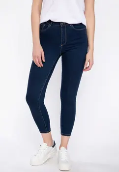 

DeFacto Dark Blue Women Casual Denim Jeans Ankle-length Pencil Pants Fit Skinny Trousers J9127AZ19SPNM63-J9127AZ19SP