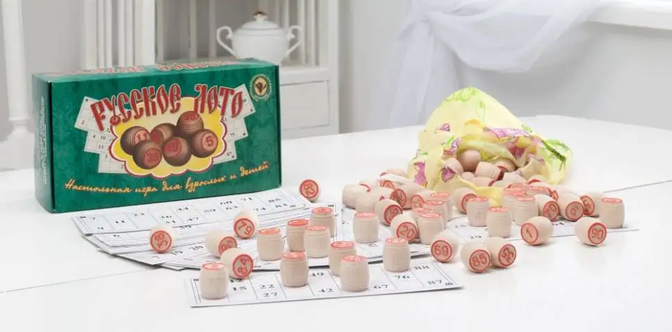 &quotРусское лото&quot в зеленой картонной коробке 004-07 | Спорт и развлечения