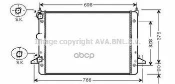 

Radiator cooling Ford Galaxy I 2.3 1995-ava art. fda2396