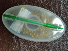 Cápsulas de sabores de frutas variadas para cigarrillo, recipiente con filtro, herramienta para fumar, sabor a menta, 100 Uds.