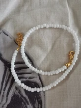 Collar sencillo con cuentas de semillas para mujer, Gargantilla corta con cuentas, joyería, Gargantilla, regalo, 1 ud.