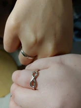 JewelOra-Anillo de Plata de Ley 925 con nudo de amor infinito para mujer, personalizado, grabado de nombre, promesa, regalos de aniversario