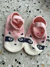 Calcetines antideslizantes de algodón con dibujos animados para bebés y niños, calcetines con estampado de animales, para primeros zapatos de andar, 1 par