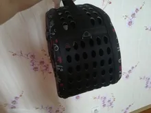 Bolsa de transporte portátil para perros y gatos, bolso plegable de viaje para mascotas, bolso de hombro de malla para cachorros, S/M/L