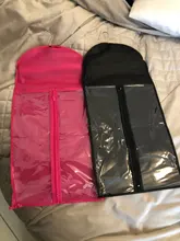 Bolsa de pelo negro Rosa Alileader con soporte de almacenamiento de peluca para pelucas, accesorios de peluca transparentes no tejidas, bolsa de almacenamiento para pelucas