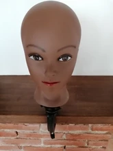 Soporte de cabeza de maniquí para práctica de cosmetología, cabeza de maniquí para entrenamiento africano para Estilismo de cabello, nuevo