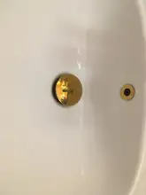 Brass Drain Pop-Up Bathroom Basin Overflow Push-Down Rose-Gold/orb Hole-Design With/without