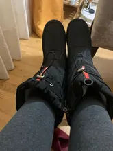 Botas de nieve para mujer, botines gruesos de felpa, impermeables, antideslizantes, hasta el muslo, a la moda, cálidos, 2021