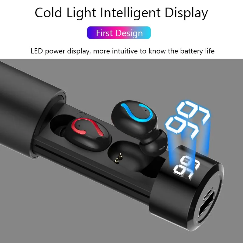 Q67 TWS беспроводные наушники 3D стерео мини Bluetooth наушники 5,0 с двойным микрофоном спортивные водонепроницаемые наушники гарнитура для автоматического сопряжения