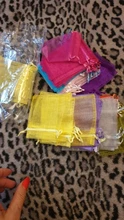 Paquete de joyería Organza, bolsa de regalo de fiesta, boda, cumpleaños y Navidad, 5x7, 7x9, 9x12, 10x15 cm, 100 uds.