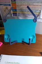 Soporte de libros plegable portátil, soporte de lectura para libros, estante de recetas, organizador plegable para tableta de puntuación de música