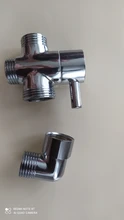 Shower Faucet Nozzle-Switch Copper-Splitter Three-Way Water-Separator-Valve Spray One-Two-Joint-Converter