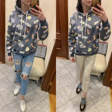 Hooded-Sweatshirt Women Hoodie Plus-Size Fleece Streetwear Winter for 320 Warm Colorful