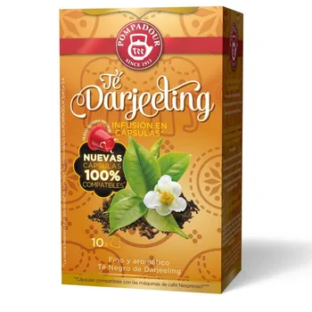 

Darjeeling POMPADOUR capsules, compatible Nespresso®