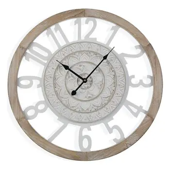 

Wall Clock MDF Wood/Crystal (5 x 55 x 55 cm)