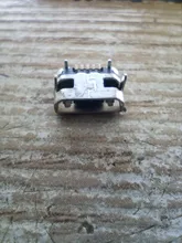 Usb-Socket Micro-Usb Female 100pcs 5pin Four-Legs Ox-Horn Flat-Mouth No-Side