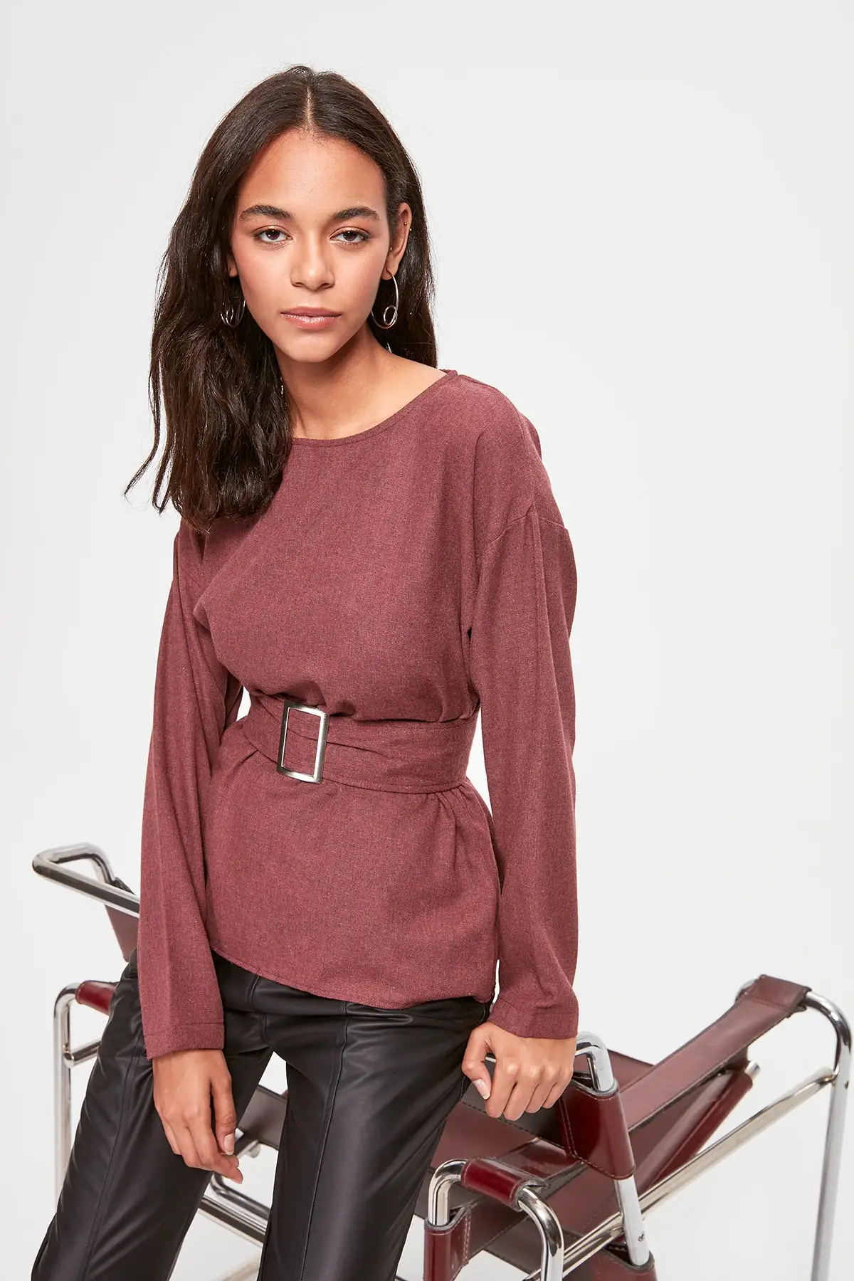 Trendyol детали ремня Bluz TWOAW20BZ0843