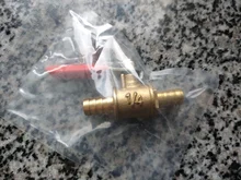 Ball Valve Pipe-Fittings Hose 6mm-12mm Fuel-Line Water-Oil Red-Handle Brass Shutoff Barb
