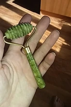 Cara Natural masajeador Guasha Jade rodillo raspador de herramientas de cuidado para la piel Facial de masaje Microniddle limpiador Facial cuidado de la piel