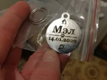 Collar-Accessories Dog-Tag Engraved-Tel Sex-Name-Tag Dogs Kitten Pupp Pet-Dog Stainless-Steel