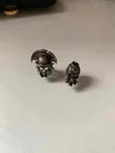 DIY Knife Pendant Beads Skull-Paracord-Beads Crow EDC Brass Vintage-Color Outdoor-Tools