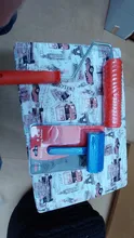 Juego de herramientas con patrón de imitación de madera, rodillo de goma Eg300T de 7 pulgadas + Embo de recubrimiento de grano de madera Ms16