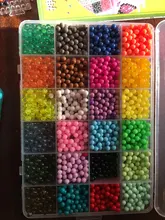 6000pcs 24 colors Refill Beads puzzle Crystal DIY water spray beads set ball games 3D