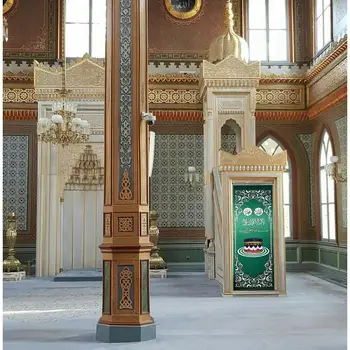 

Minber Curtain 3 PCs Set-Storlu-Lüx-Yeşil Minber Cover