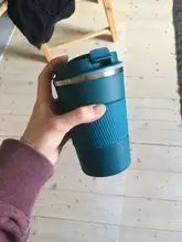 Coffee Car Vacuum Flask Insulated-Bottle Travel Stainless-Steel Double with Non-Slip-Case