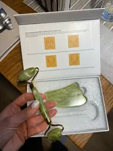 Rodillo de Jade Xiuyu Gua sha de piedra Natural, tablero raspador Guasha, conjunto de cuarzo, herramienta de masaje Facial, Estiramiento Facial, masajeador antiarrugas Delgado