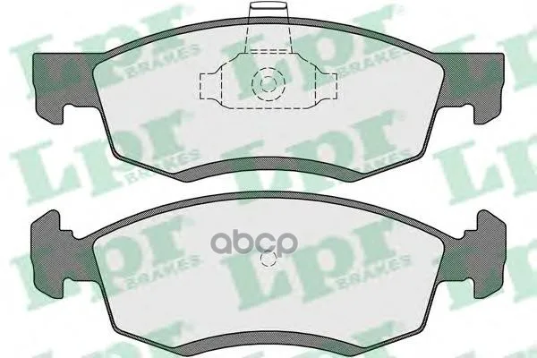 Колодки Тормозные Renault Logan Универсал/Пикап 06- Передние Lpr 05p1654 Lpr арт. 05P1654