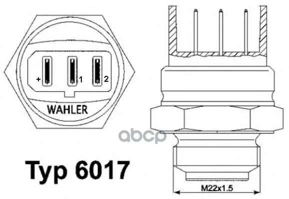 Датчик Включения Вентилятора Wahler 601795d Wahler арт. 601795D