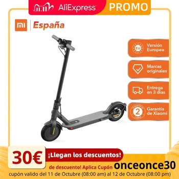 

Xiaomi Mi Scooter Eléctrico 1S (25km/h Max. velocidad, 12.5kg, Cuerpo de aluminio de grado aeroespacial, E-ABS + freno de disco)