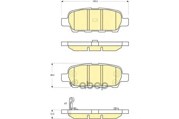 Колодки Тормозные Nissan X-Trail/Qashqai/Tiida/Infiniti Fx/Renault Koleos Задние Girling 6132949 Girling арт. 6132949