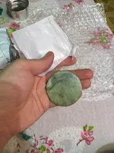 Pegamento para extensión de pestañas, 1 unidad, piedra de Jade redonda, soporte adhesivo, almohadilla de pegamento para pestañas, paleta, herramienta de maquillaje