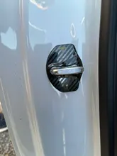 tapa de la cerradura de puerta de coche Car-Styling Auto Caso emblemas para Tesla Modelo 3 Modelo del estilo X Y Accesorios Roadster