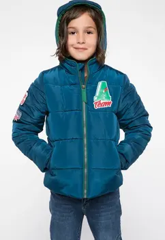 

DeFacto Boy Fashion Cartoon Pattern Zipper Jacket Winter Boys Children Jackets Kids Hooded Warm Outerwear Clothes - I9876A618AU